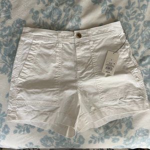 White Twill Shorts
